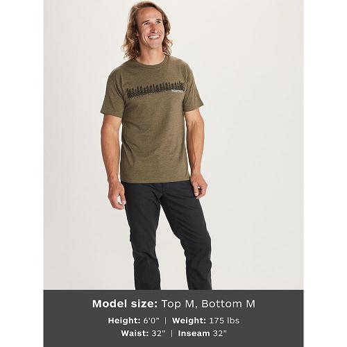 Marmot Forest Clothes - Mens T-Shirts Brown CA1298437 Canada